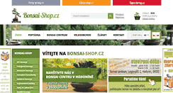 Desktop Screenshot of bonsai-shop.cz