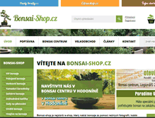 Tablet Screenshot of bonsai-shop.cz