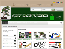 Tablet Screenshot of bonsai-shop.com