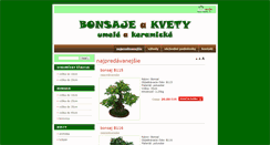 Desktop Screenshot of bonsai-shop.sk