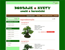 Tablet Screenshot of bonsai-shop.sk